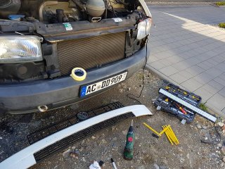 Grill demontiert